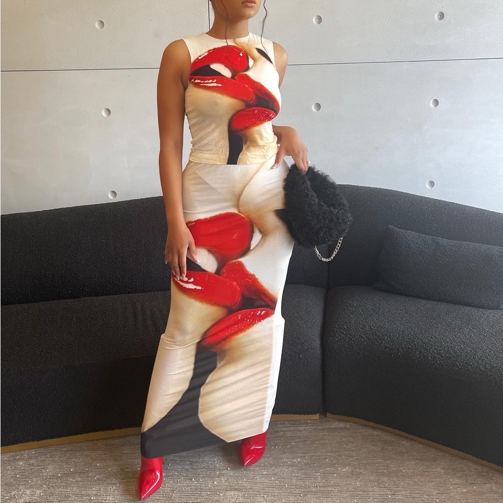 Jaded London two-piece maxi skirt set